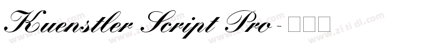 Kuenstler Script Pro字体转换 Kuenstler Script Pro字体转换